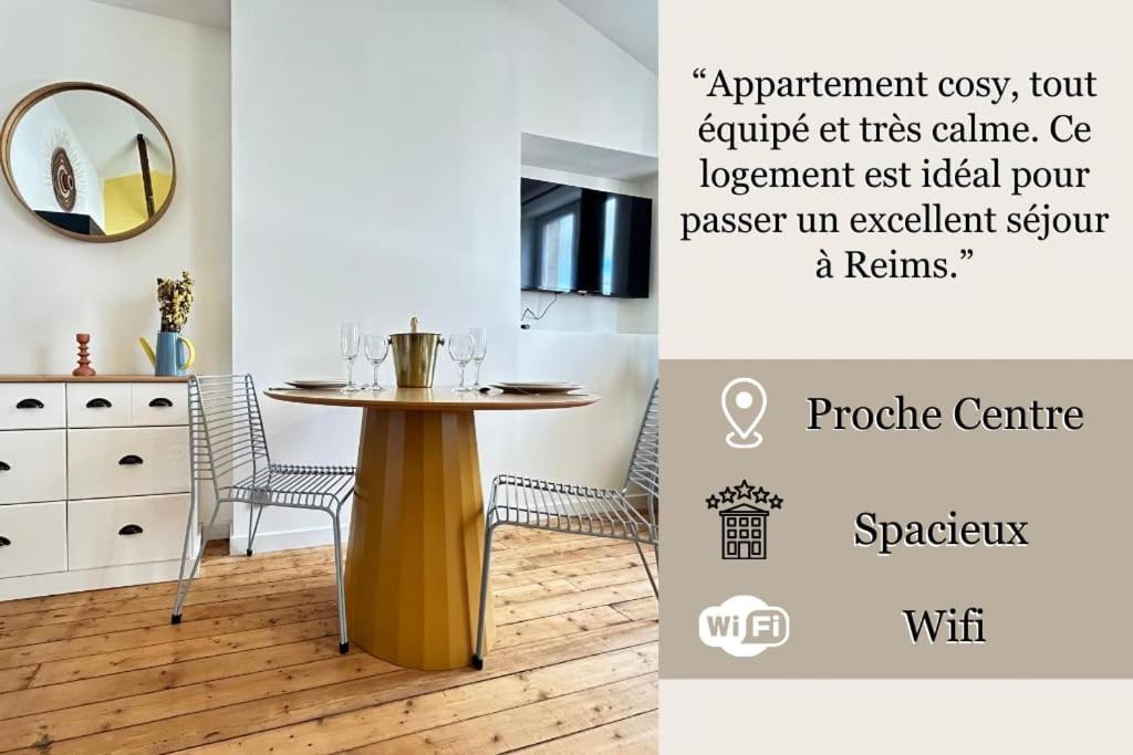 Ete Magnifique T2 Tout Equipe Proche Centre-Ville Reims Exteriör bild