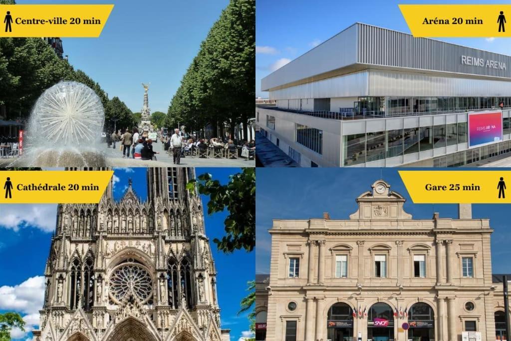 Ete Magnifique T2 Tout Equipe Proche Centre-Ville Reims Exteriör bild